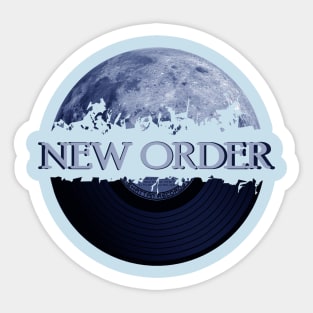 New Order blue moon vinyl Sticker